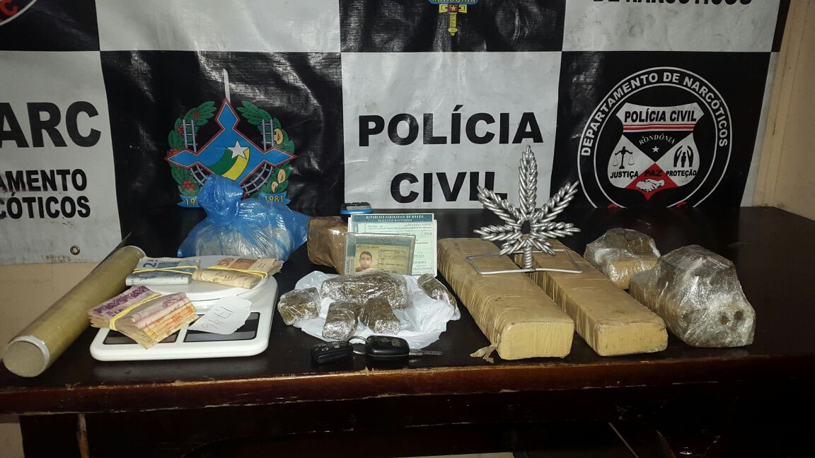 DENARC apreende drogas e prende suspeito na Zona Sul da capital