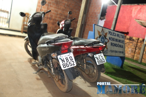 DUPLA DE ARIQUEMES É PRESA EM NOVA MAMORÉ COM DUAS MOTOCICLETAS ROUBADAS