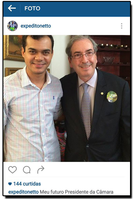CUNHA VAI PROCESSAR EXPEDITO NETTO POR AMEAÇA EM REDE NACIONAL