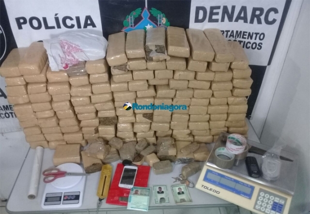 Denarc prende três traficantes e apreende 95 quilos de maconha na Zona Leste