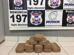 GUAJARAMIRENSES PRESOS EM FLAGRANTE COM 11 TABLETES DE COCAÍNA EM MT