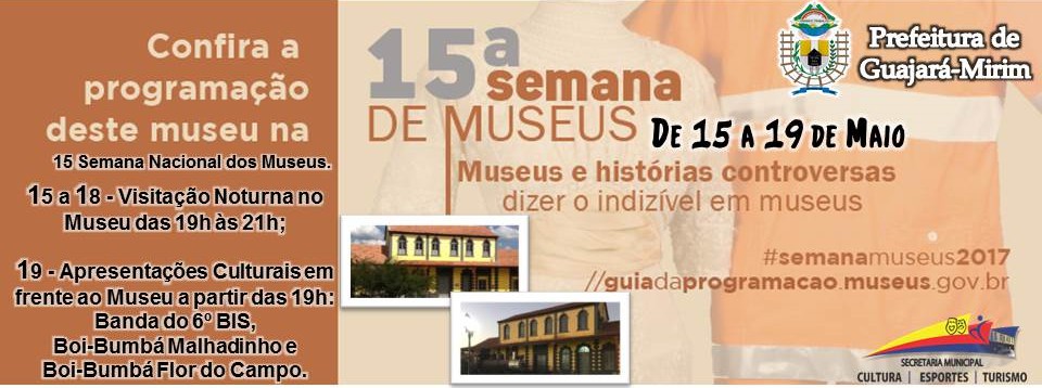 15ª Semana de Museus começa dia 15 de Maio no Museu Municipal