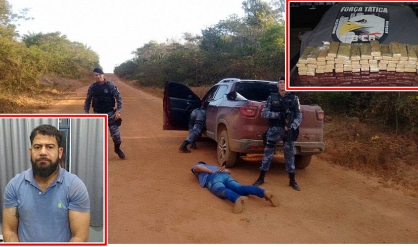 Polícia prende rondoniense com aproximadamente 50 quilos de droga