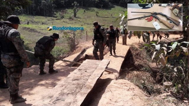 Batalhões da PM sofrem emboscada e são recebidos a tiros por invasores do Parque Estadual Guajará Mirim