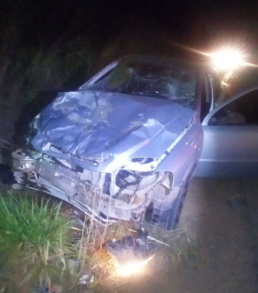 RODOVIA ISSAC BENNESBY - MOTORISTA ATROPELA E MATA QUATRO VACAS