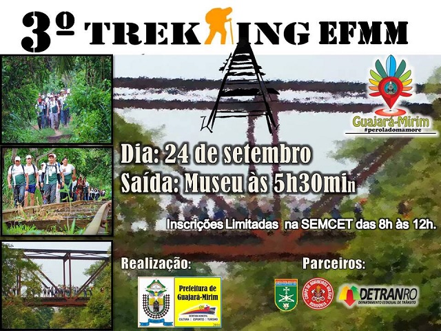 Terceiro Trekking na EFMM será dia 24/09