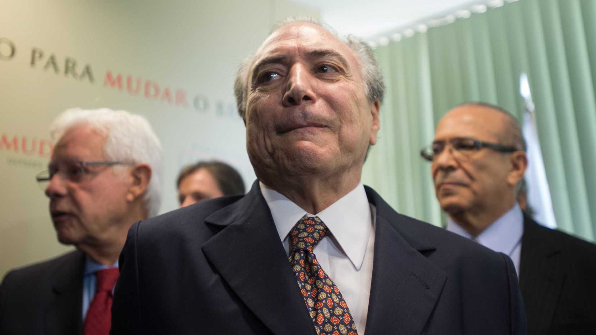 Temer e ministros são notificados sobre leitura de denúncia