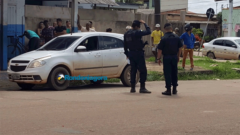 Apenado é executado com vários tiros dentro de carro em Porto Velho ao visitar a mãe