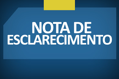Nota de esclarecimento do gabinete do Dr. Neidson