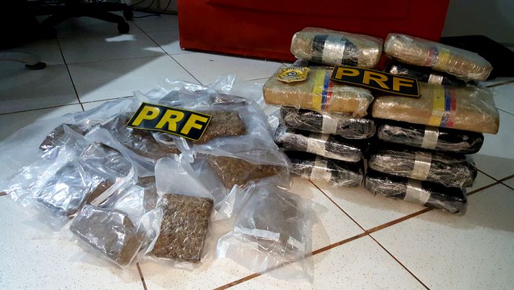 ABANDONADA: PRF apreende droga avaliada em cerca de R$ 1,5 milhão