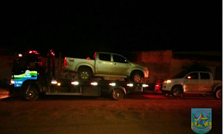 6° BPM FRON recupera em Guajará-Mirim caminhonetes roubadas no município de Theobroma
