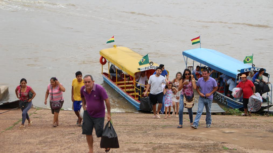Fluxo turístico cai 30% no Rio Mamoré, na fronteira de Guajará-Mirim com a Bolívia