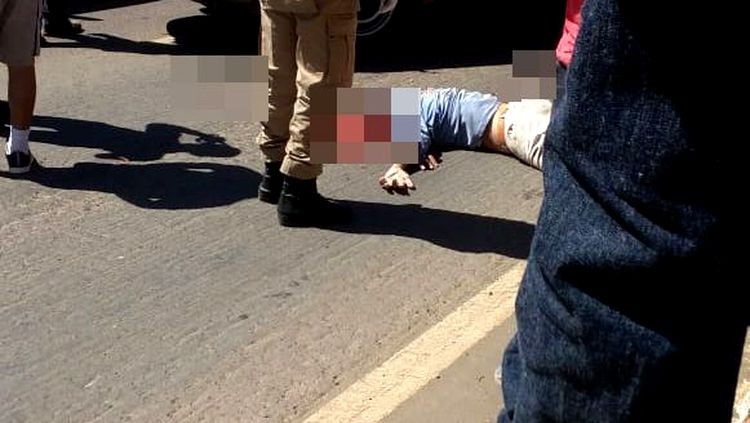 Homem de 50 anos é atropelado por caminhonete e morre na rodovia BR-364