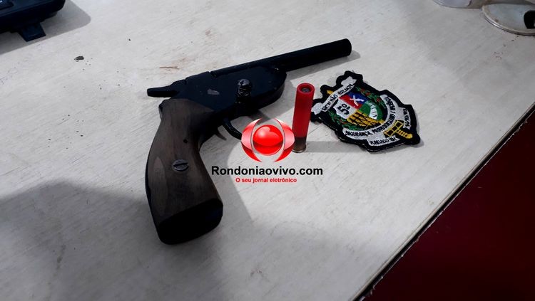 Foragido armado é preso após agredir e ameaçar matar esposa de 14 anos