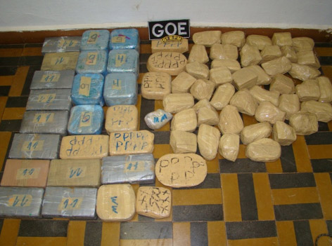 Apreendidos 56 quilos de droga em Guajará