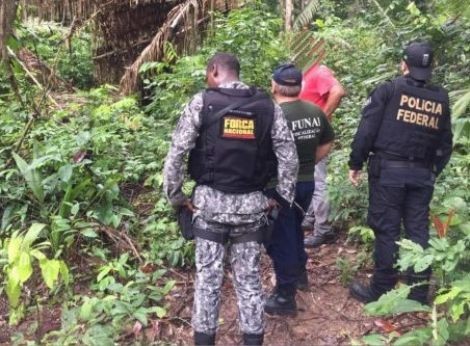 Operação conjunta da PF, Força Nacional e Funai combate invasões e desmatamento