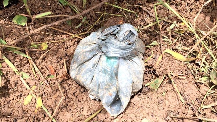 PC e PM encontram droga enterrada em propriedade e prende suspeito de tráfico
