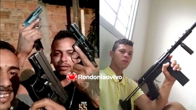 POLÍCIA PROCURA BANDO QUE SE EXIBE COM ARMAS DE GROSSO CALIBRE EM REDE SOCIAL.
