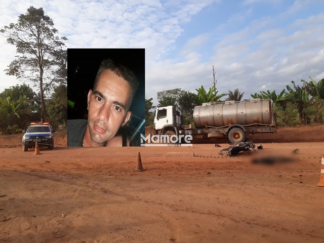COLISÃO FRONTAL ENTRE MOTOCICLETA E CAMINHÃO DE LEITE RESULTA EM UMA MORTE NA ZONA RURAL DE NOVA MAMORÉ