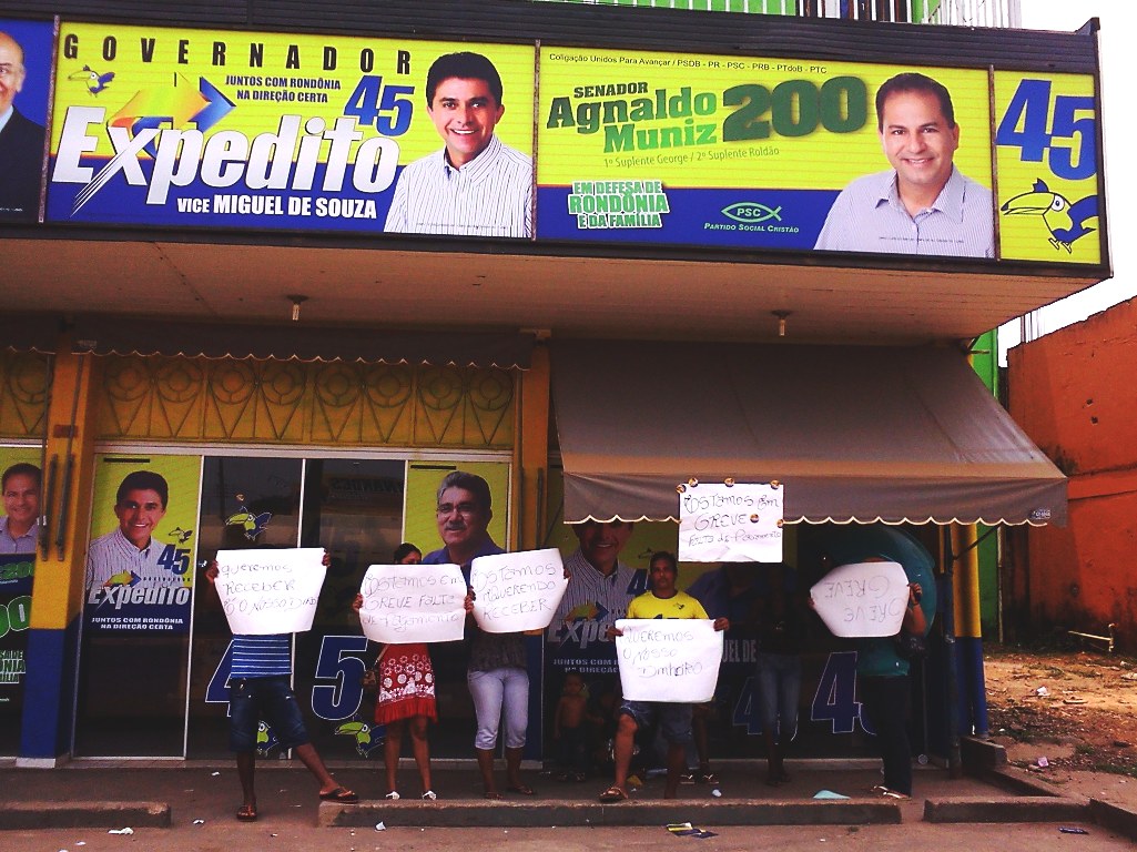Candidato Expedito Júnior não paga formiguinhas e tem comitê depredado no interior