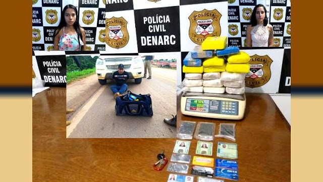 POLÍCIA CIVIL APREENDE CERCA DE 20 KG DE DROGAS APÓS INTENSA PERSEGUIÇÃO NA BR 364