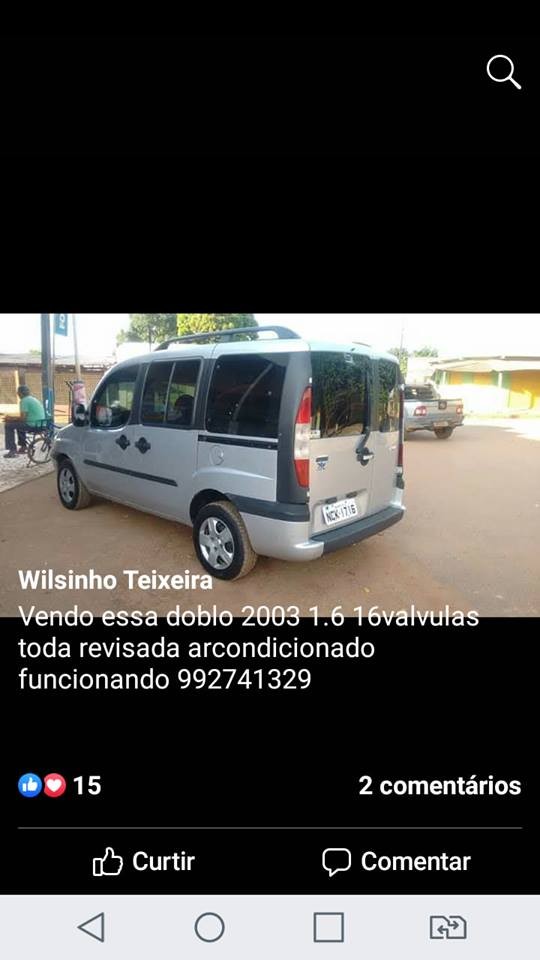 VENDE - SE UM VEÍCULO FIAT DOBLO ANO 2003