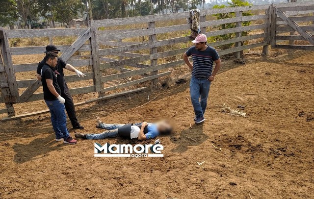 FOTOS: HOMEM FOI MORTO AINDA COM BALDE DE LEITE NAS MÃOS.