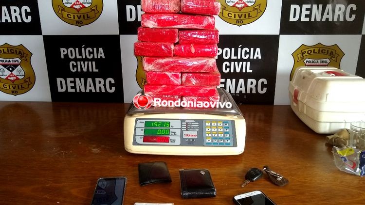 VÍDEO: Denarc prende traficantes com quase 20 quilos de cocaína na BR-364