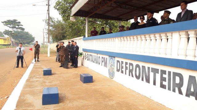 POLÍCIA MILITAR REALIZA TROCA DE COMANDO DO 6ºBPM/FRON EM GUAJARÁ