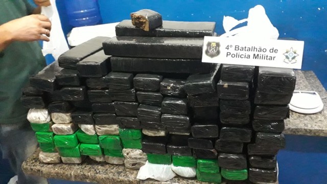 Ação da PRF e PM apreende quase 40 quilos de droga que saiu de Guajará-Mirim