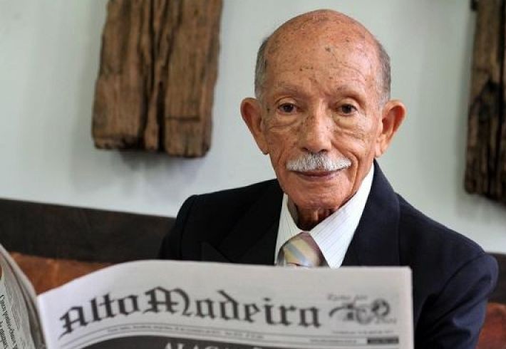Morre o jornalista Euro Tourinho, aos 97 anos em Porto Velho