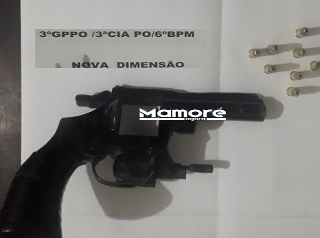 POLÍCIA MILITAR DE NOVA DIMENSÃO PRENDE HOMEM POR PORTE ILEGAL DE ARMA