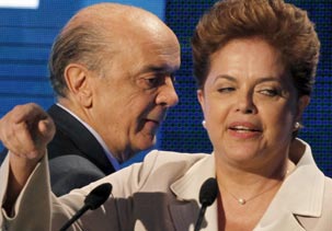 Datafolha: Dilma aparece com 47% e Serra, com 41%