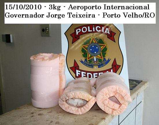PF prende homem com 3 quilos de coca no Aeroporto da Capital