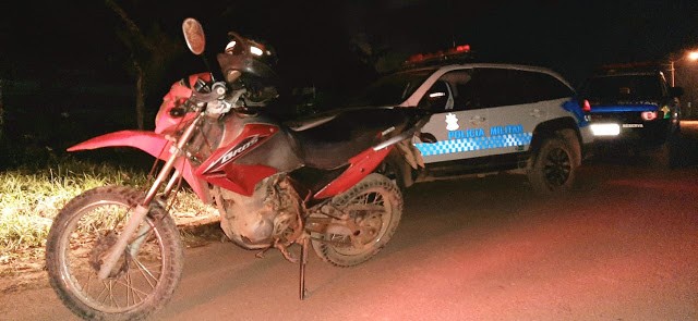 Em 24 horas Polícia Militar recupera motocicleta furtada em Guajará-Mirim