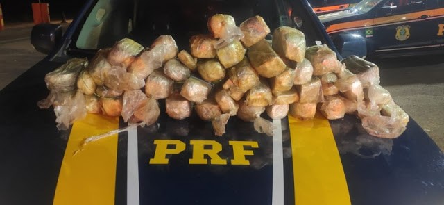 PRF intercepta carregamento de mais de R$ 1 milhão em drogas