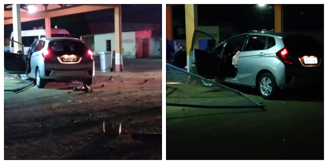 FUGINDO DA POLÍCIA NA CAPITAL- Motorista de Guajará-Mirim com sinais de embriaguez, perde o controle e invade o SAMU com veículo