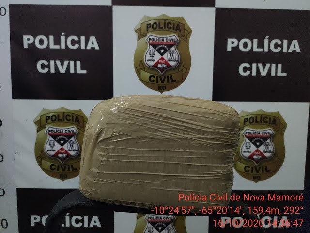 Sevic de Guajará-Mirim e Nova Mamoré prendem jovem transportando maconha