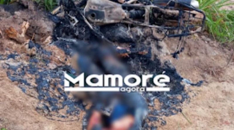 URGENTE: CORPO É ENCONTRADO CARBONIZADO JUNTO COM MOTOCICLETA NA ZONA RURAL DE NOVA MAMORÉ