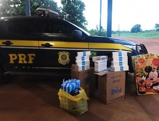 PRF intercepta 1000 maços de cigarro contrabandeados da Bolívia