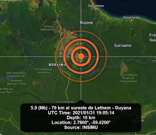 Tremor de terra atinge vários pontos de Manaus