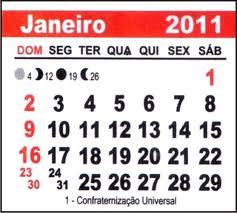 BRASIL - Próximo ano terá menos feriados prolongados