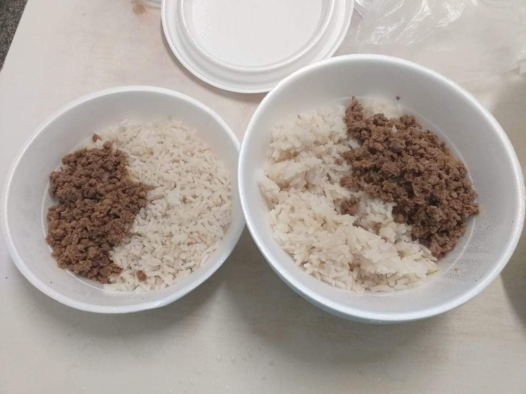 INCOMPETÊNCIA – Governo do Estado entrega marmitex com arroz e carne moída para paciente e servidores do Hospital de Base