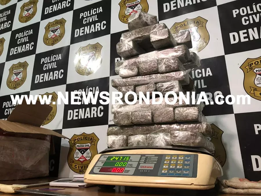 Denarc apreende quase 25 Kg de maconha em boca de fumo na frente de escola no Nacional
