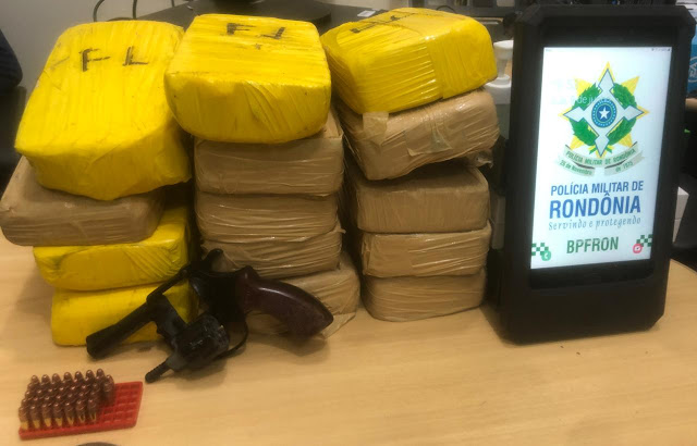 Policia Militar apreende 14 quilos de drogas durante operação em Guajará-Mirim; Um homem foi preso