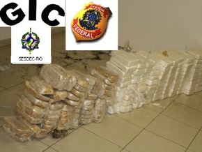 GIC E POLÍCIA FEDERAL APREENDEM EM GOIÂNIA QUASE 200 KG DE COCAÍNA TRANSPORTADA DE CACOAL