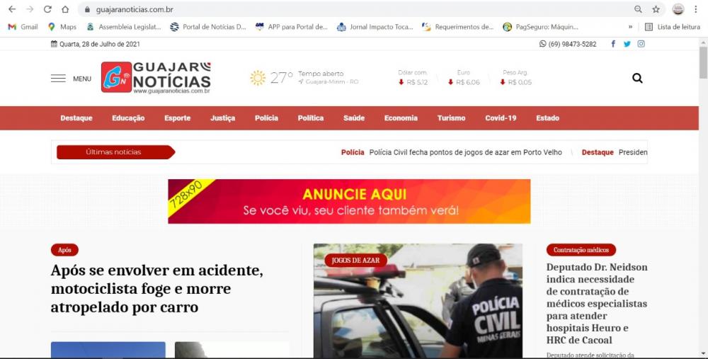 De cara nova, portal ‘Guajará Notícias’’ melhora experiência do usuário na web e no smartphone após dez anos no ar