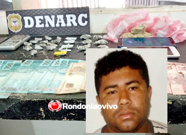 Traficante é preso no Bairro Santa Luzia em Guajará-Mirim-RO.