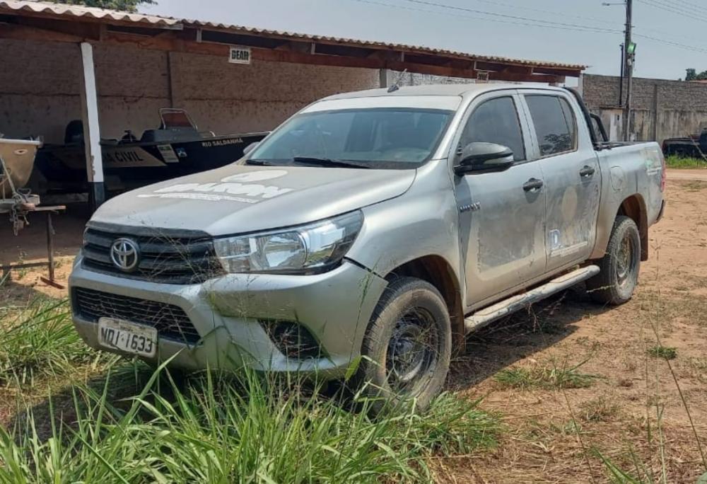 CAMIONETE DO IDARON É ROUBADA EM GUAJARÁ - MIRIM E RECUPERADA PELA POLÍCIA NA ÁREA DA COMARA. 