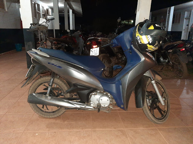 Motocicleta Biz roubada próxima a creche é recuperada pelo Sevic e dois são presos
